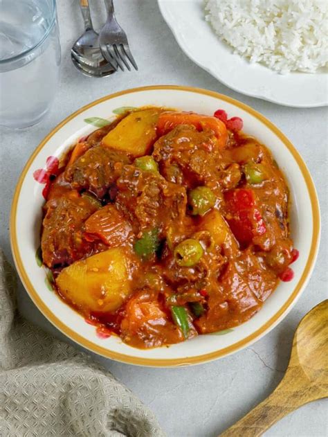 Filipino Beef Caldereta .